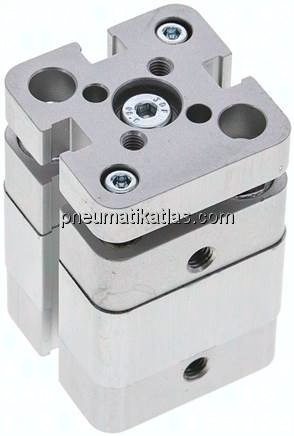 Kompaktzylinder, doppeltwirkend, Kolben 20mm, Hub 5mm