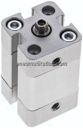 Kompaktzylinder, doppeltwirkend, Kolben 12mm, Hub 10mm