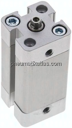 Kompaktzylinder, doppeltwirkend, Kolben 12mm, Hub 25mm