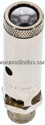 TÜV-Sicherheitsventil G 1/4" (DN8), 5,00 bar, Messing