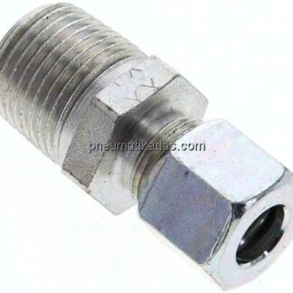 Gerade Schneidringverschr. NPT 1/2"-10 L (M16x1,5), Stahl verzinkt