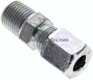 Gerade Schneidringverschr. NPT 1/8"-6 LL (M10x1), Stahl verzinkt