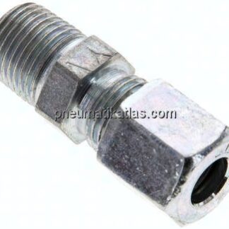 Gerade Schneidringverschr. NPT 1/8"-6 LL (M10x1), Stahl verzinkt