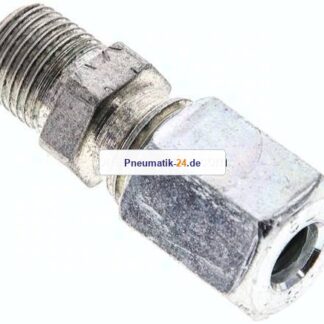 Gerade Schneidringverschr. NPT 1/8"-6 L (M12x1,5), Stahl verzinkt