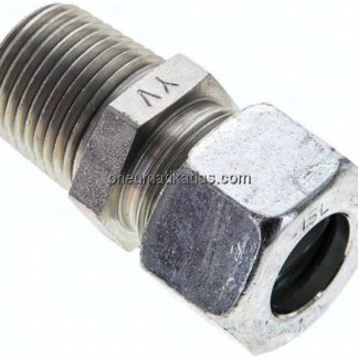 Gerade Schneidringverschr. NPT 1/2"-15 L (M22x1,5), Stahl verzinkt