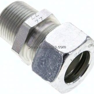 Gerade Schneidringverschr. NPT 3/4"-22 L (M30x2), Stahl verzinkt