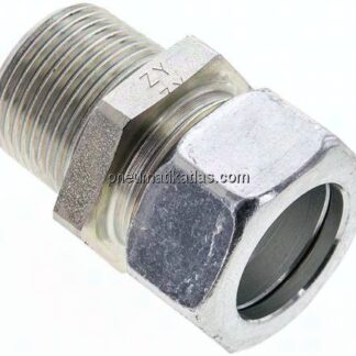 Gerade Schneidringverschr. NPT 1"-28 L (M36x2), Stahl verzinkt