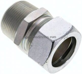 Gerade Schneidringverschr. NPT 1-1/4"-35 L (M45x2), Stahl verzinkt