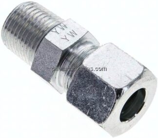 Gerade Schneidringverschr. NPT 1/2"-14 S (M22x1,5), Stahl verzinkt
