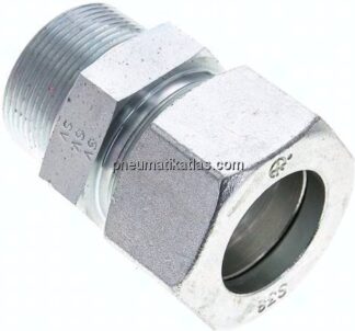 Gerade Schneidringverschr. NPT 1-1/2"-38 S (M52x2), Stahl verzinkt