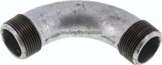 90°-Bogen R 1-1/4" (AG), Temperguss verzinkt