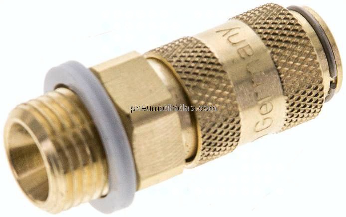 Kupplungsdose (NW2,7) G 1/8"(AG), Messing