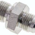 Doppelnippel M 16x1,5-UNF 9/16"-18(JIC), Stahl verzinkt