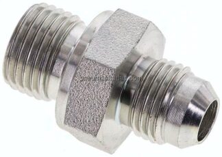 Doppelnippel M 16x1,5-UNF 9/16"-18(JIC), Stahl verzinkt
