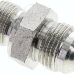 Doppelnippel M 20x1,5-UNF 7/8"-14(JIC), Stahl verzinkt
