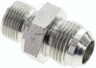 Doppelnippel M 20x1,5-UNF 7/8"-14(JIC), Stahl verzinkt