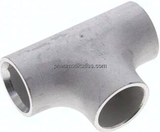 T-Stück 33,7x2,6mm, 1.4571 geschweißt, EN 10253 Typ A (DIN 2615)