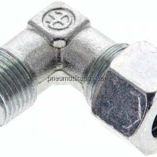 Winkel-Schneidringverschraub. NPT 3/8"-12 L (M18x1,5), Stahl verzinkt