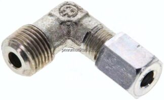 Winkel-Schneidringverschraub. NPT 1/8"-4 LL (M8x1), Stahl verzinkt