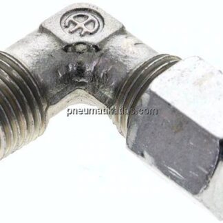 Winkel-Schneidringverschraub. NPT 1/8"-6 LL (M10x1), Stahl verzinkt