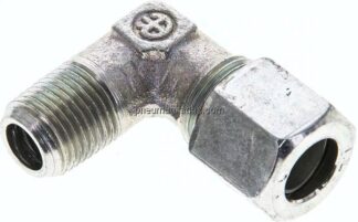 Winkel-Schneidringverschraub. NPT 1/8"-8 LL (M12x1), Stahl verzinkt