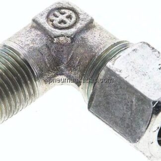 Winkel-Schneidringverschraub. NPT 1/8"-8 LL (M12x1), Stahl verzinkt