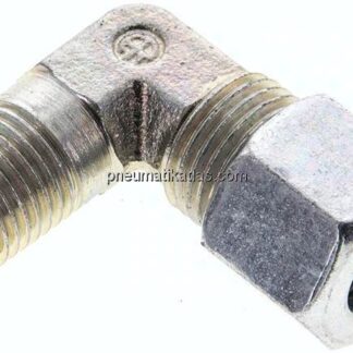 Winkel-Schneidringverschraub. NPT 1/4"-10 L (M16x1,5), Stahl verzinkt