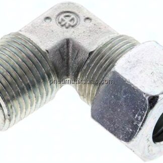 Winkel-Schneidringverschraub. NPT 1/2"-15 L (M22x1,5), Stahl verzinkt