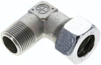 Winkel-Schneidringverschraub. NPT 3/4"-22 L (M30x2), Stahl verzinkt