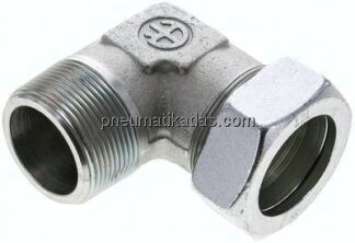 Winkel-Schneidringverschraub. NPT 1-1/2"-42 L (M52x2), Stahl verzinkt