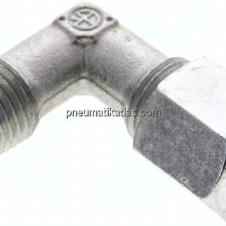 Winkel-Schneidringverschraub. NPT 1/4"-6 S (M14x1,5), Stahl verzinkt