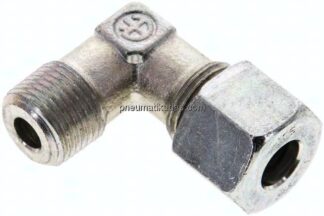 Winkel-Schneidringverschraub. NPT 3/8"-10 S (M18x1,5), Stahl verzinkt