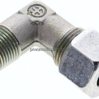 Winkel-Schneidringverschraub. NPT 3/8"-12 S (M20x1,5), Stahl verzinkt