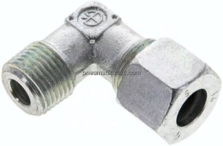Winkel-Schneidringverschraub. NPT 1/2"-14 S (M22x1,5), Stahl verzinkt
