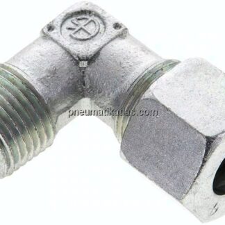 Winkel-Schneidringverschraub. NPT 1/2"-14 S (M22x1,5), Stahl verzinkt