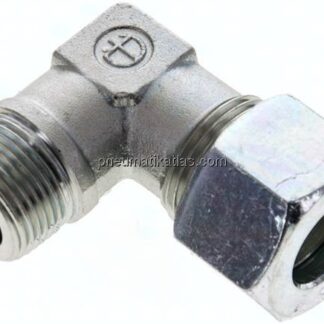 Winkel-Schneidringverschraub. NPT 3/4"-20 S (M30x2), Stahl verzinkt