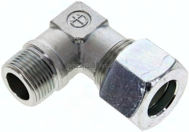 Winkel-Schneidringverschraub. NPT 3/4"-20 S (M30x2), Stahl verzinkt