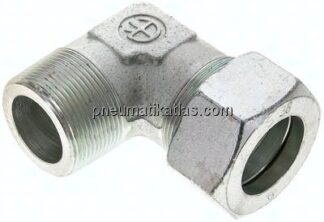 Winkel-Schneidringverschraub. NPT 1-1/2"-38 S (M52x2), Stahl verzinkt