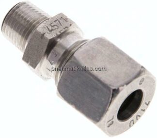Gerade Schneidringverschr. NPT 1/8"-8 L (M14x1,5), 1.4571