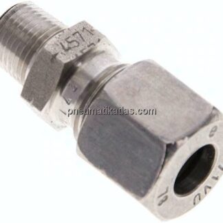 Gerade Schneidringverschr. NPT 1/8"-8 L (M14x1,5), 1.4571