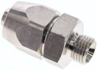 Gerade Verschraubung G 1/4"-15x9mm, 1.4571