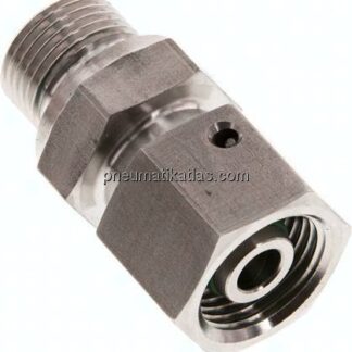 Einstellb. Schneidringverschr. G 3/8"-10 S, 1.4571