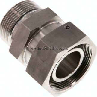 Einstellb. Schneidringverschr. G 1-1/2"-38 S, 1.4571