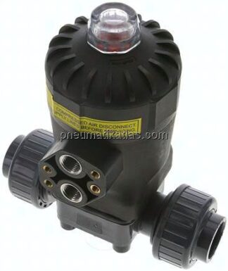 PVC-Membranventil (NC) PVC / EPDM, 25mm Klebemuffe