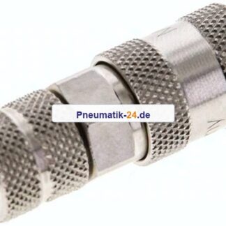 Kupplungsdose (NW2,7) 6x4mm Schlauch, Messing vernickelt