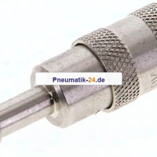 Kupplungsdose (NW2,7) 4mm Schlauch, Messing vernickelt