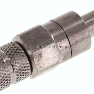 Kupplungsstecker (NW2,7) 4,3x3mm Schlauch, Edelstahl