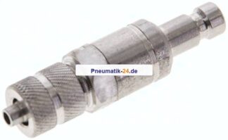 Kupplungsstecker (NW2,7) 4,3x3mm Schlauch, 1.4404