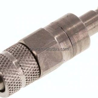 Kupplungsstecker (NW2,7) 6x4mm Schlauch, Edelstahl