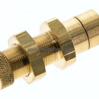 Schott-Kupplungsstecker (NW2,7) 6x4mm Schlauch, Messing